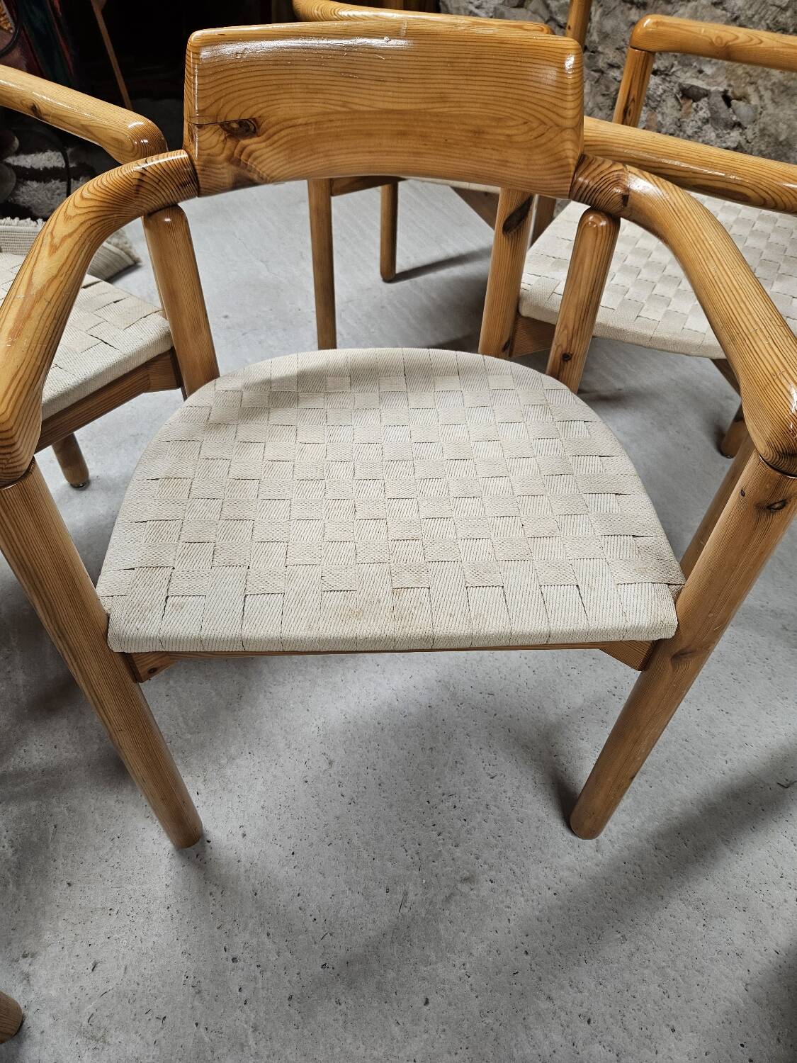 Lot of 6 Rainer Daumiller armchairs