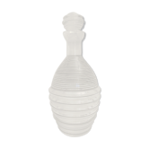 Carafon en verre strié