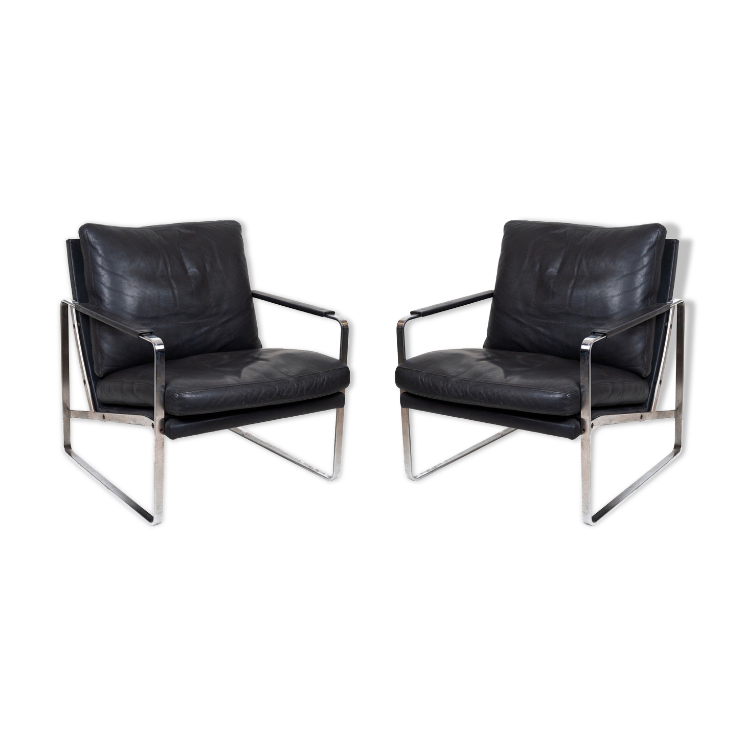 Paire de fauteuils Preben Fabricius pour Walter Knoll