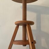Vintage wooden tripod stool