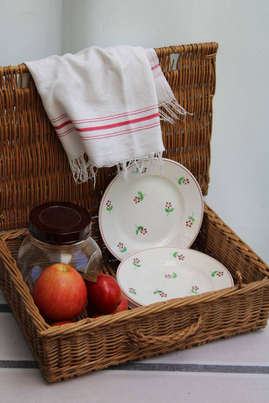 Lot de 6 assiettes à dessert en céramique