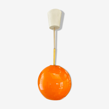 Suspension en opaline orange