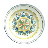 Assiette ancienne faïence polychrome Lunéville  diamètre : 230mm