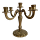 Chandelier bougeoir ancien en laiton 5 feux