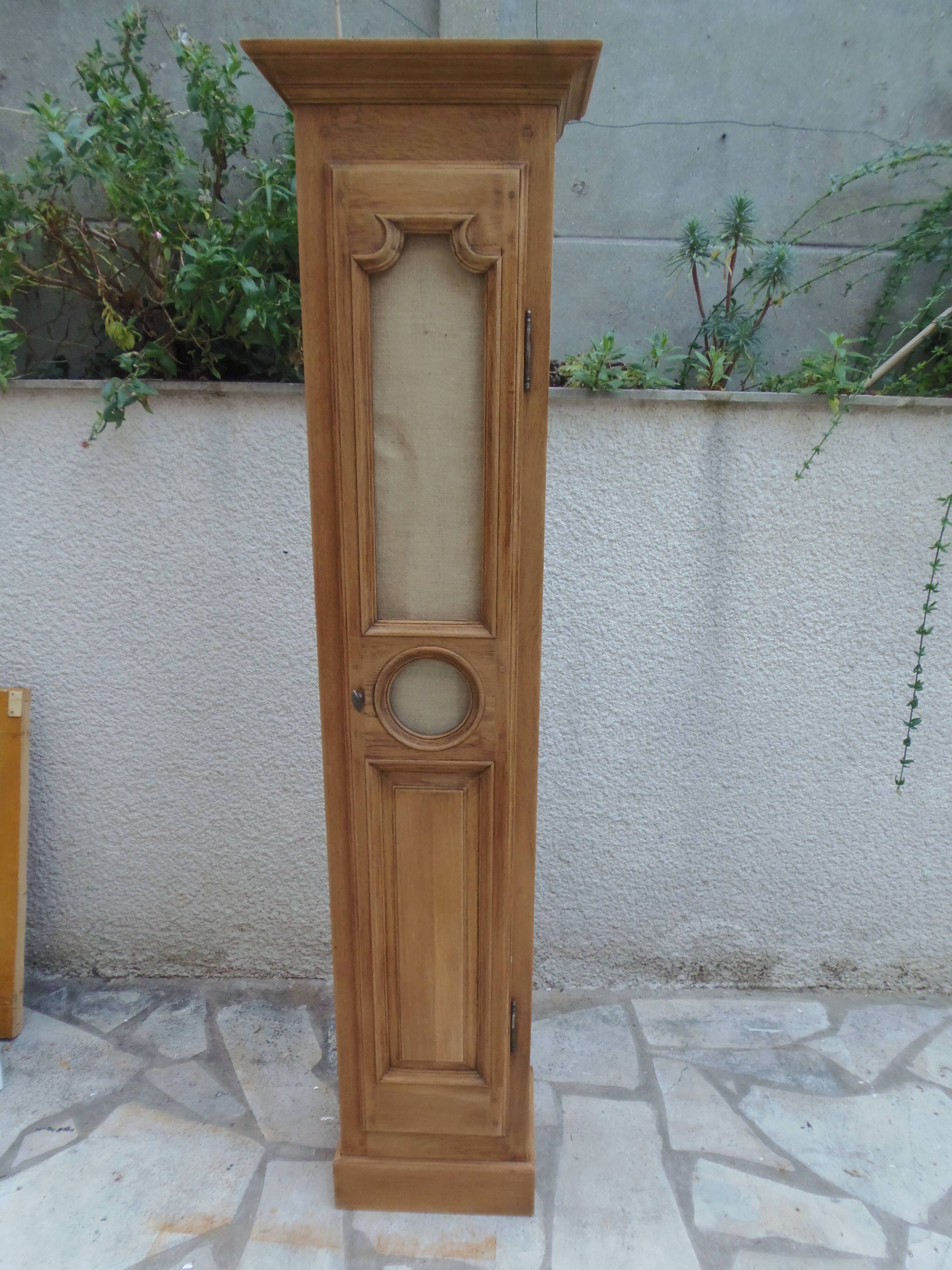 Small oak wardrobe with waxed finish