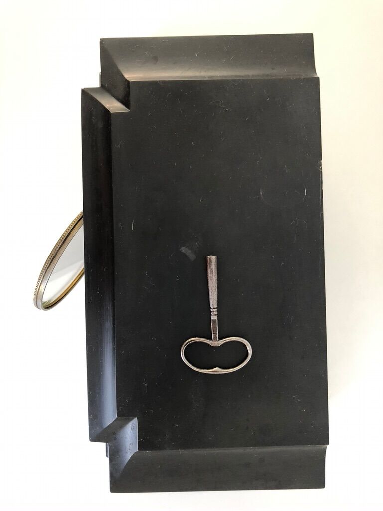 Black marble fireplace pendulum