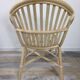 Rattan shell armchair