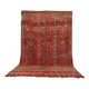 Vintage Moroccan Wool Rug 196 x 350 cm, Berber Handmade Bohemian Rug Unique