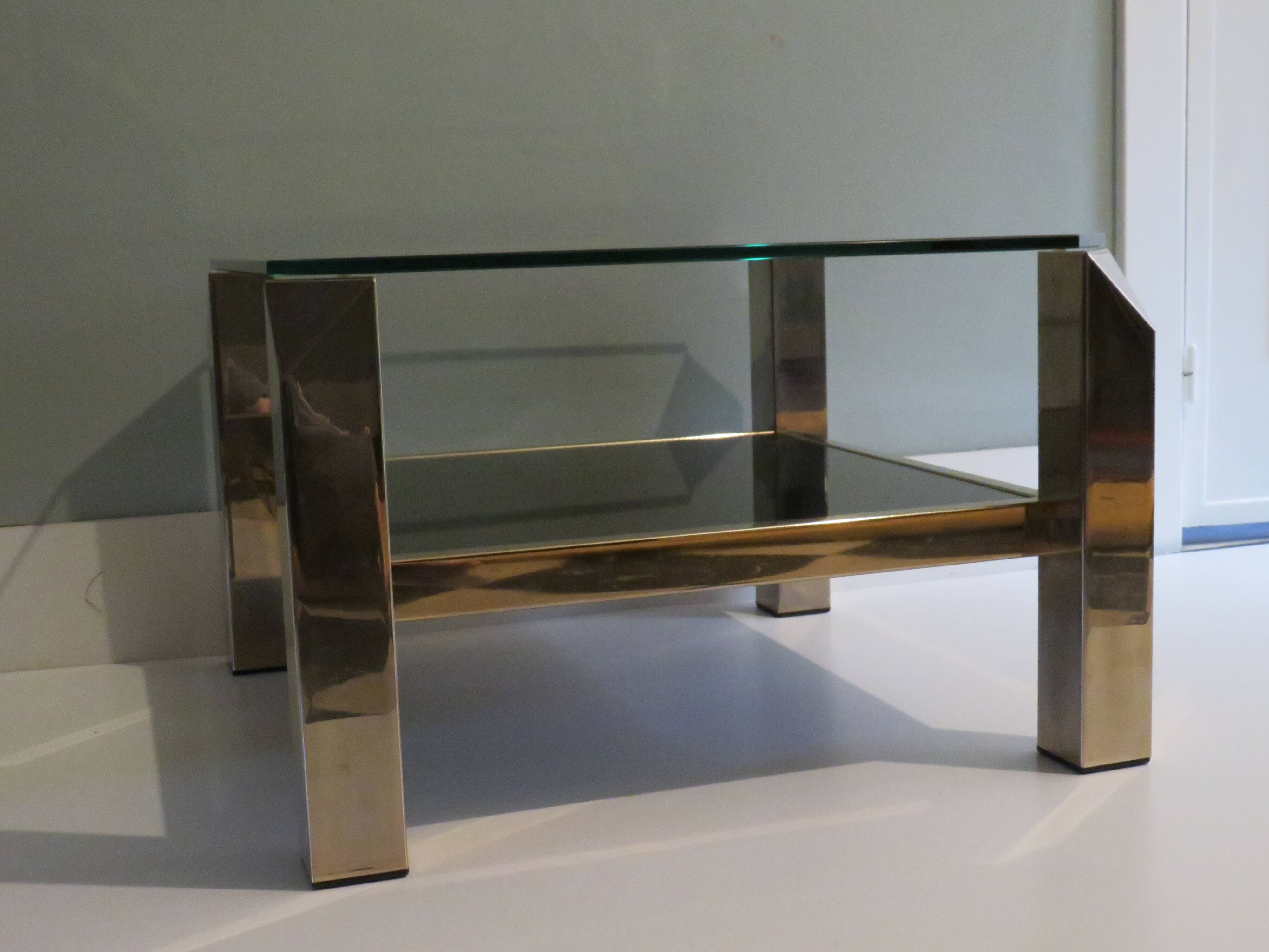 Belgochrom coffee table, Belgium 1970s