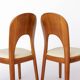 Chaises de salle à manger Niels Koefoed Morten, ensemble de 4, teck, années 1970, danois