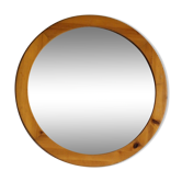 Miroir rond cadre en pin 58 cm