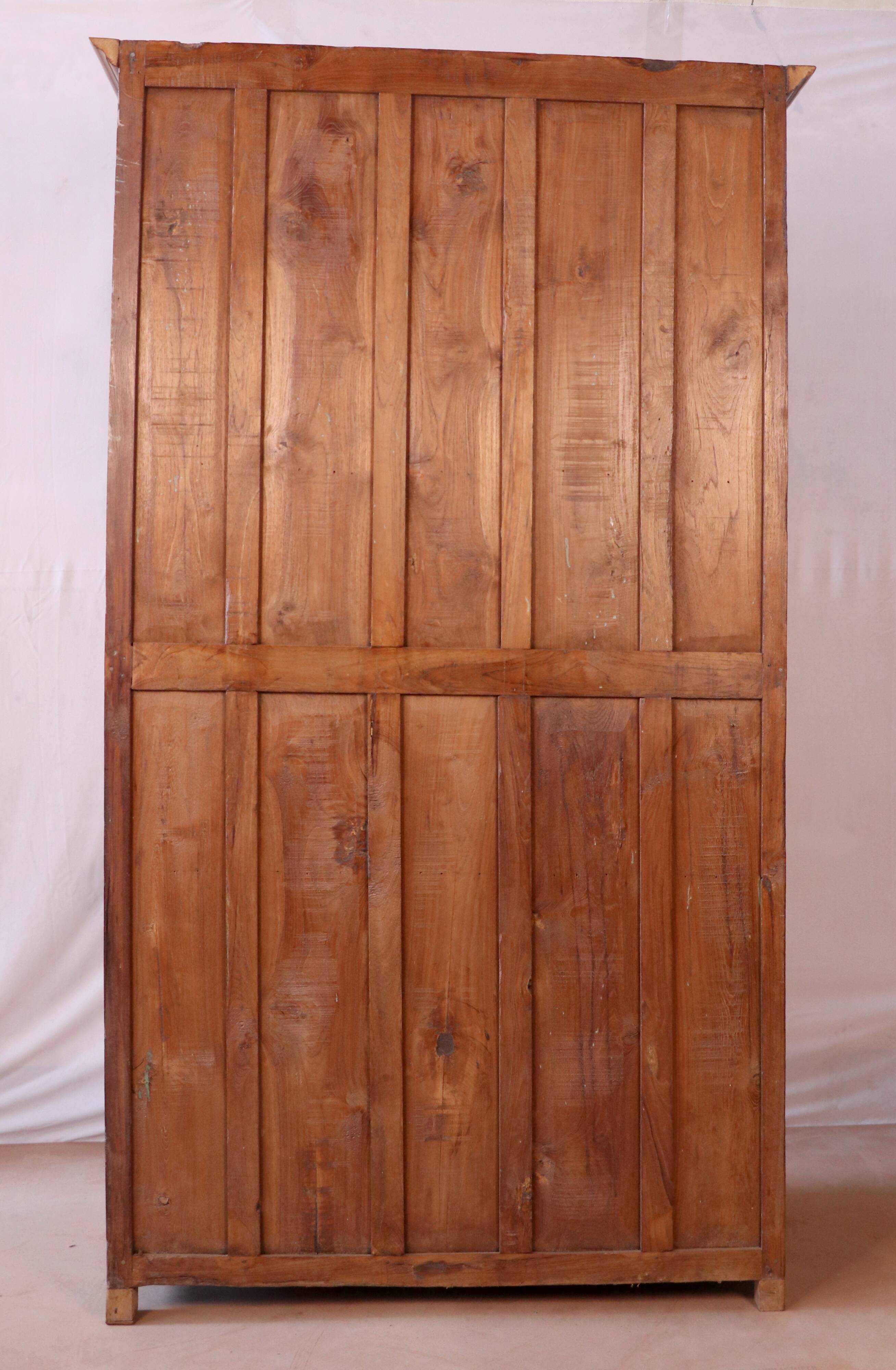 Burmese teak bookcase