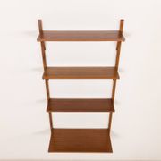 Danish mid-century walnut shelving unit in the style of Poul Cadovius, 1960s