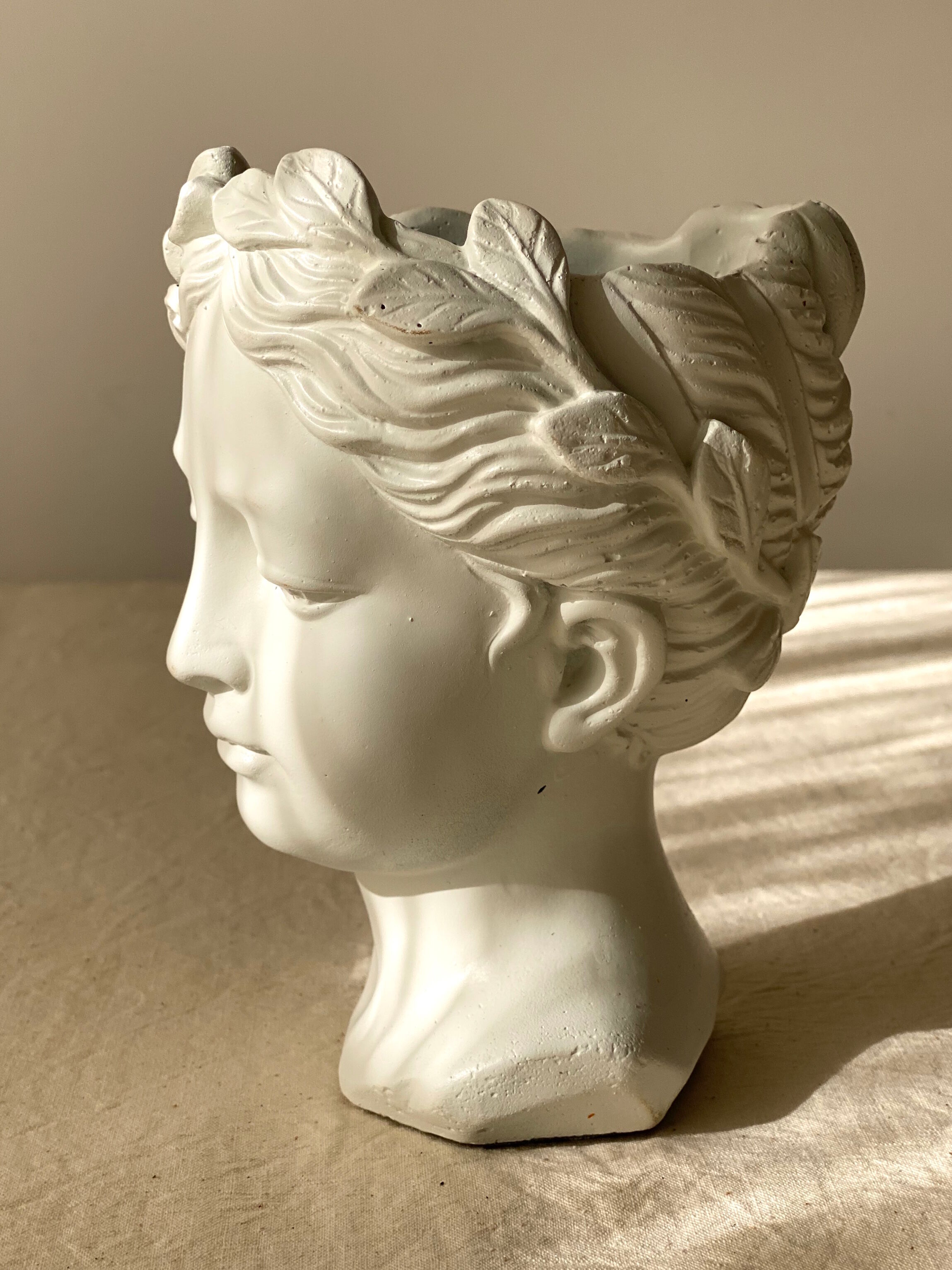 Buste cache-pot artemis blanc, taille s