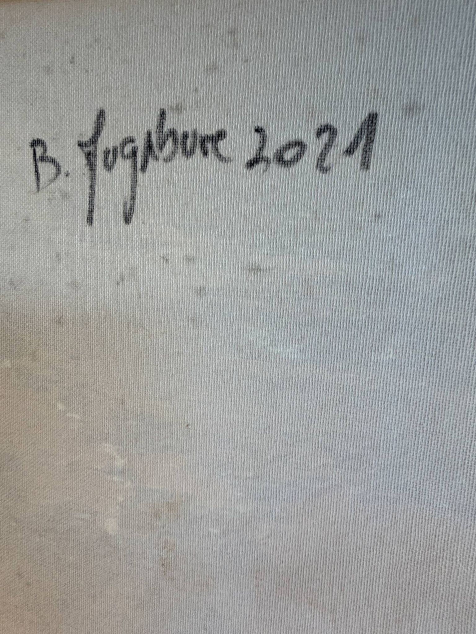Tableau Abstrait Original artiste côté Akoun
