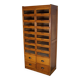 English Haberdashery Shop Cabinet with Glass Fronted Drawers, Circa 1930s