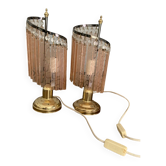 Pair of vintage bedside lamps
