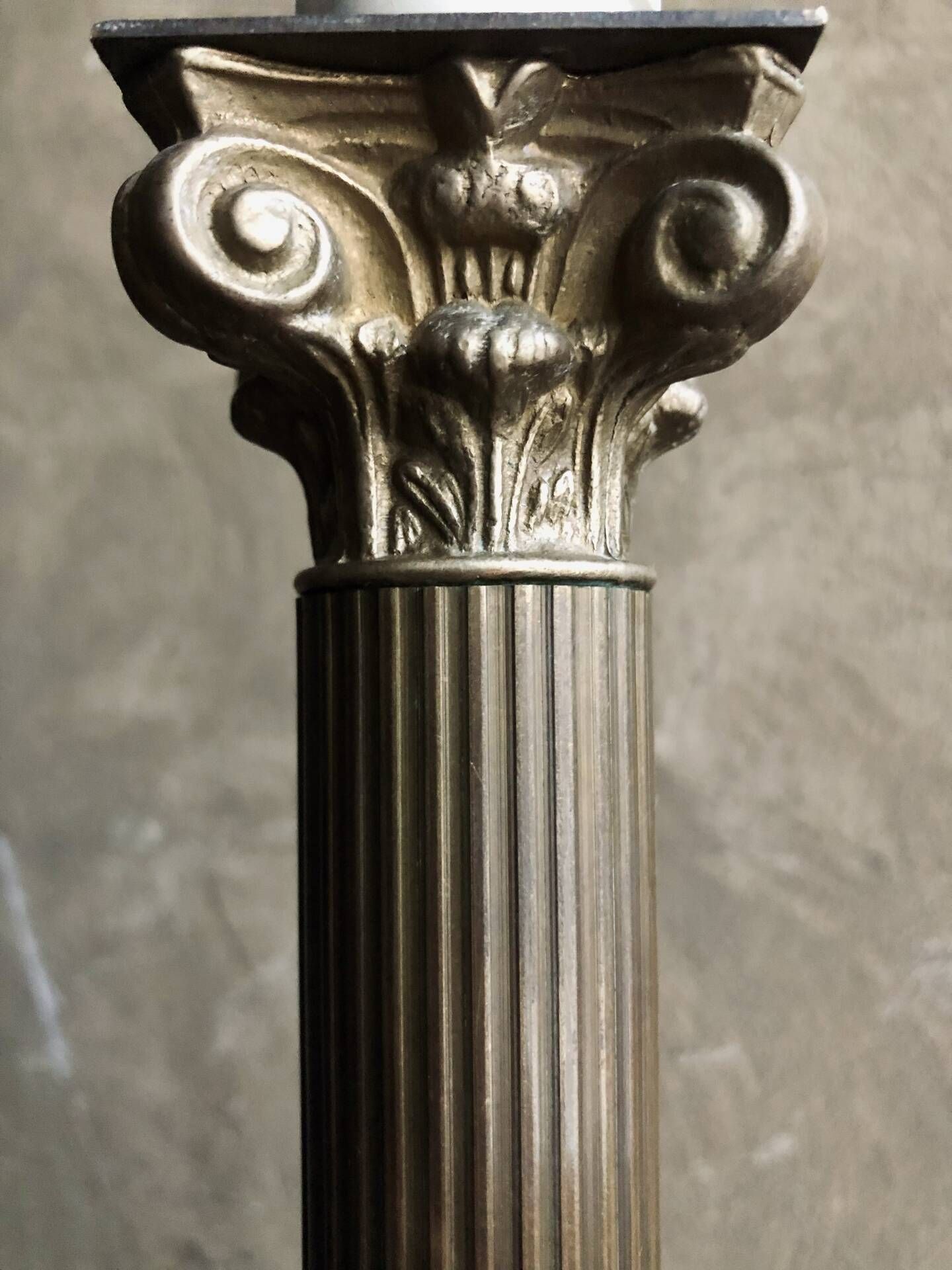 Empire style lamp - Bronze and gilded brass
