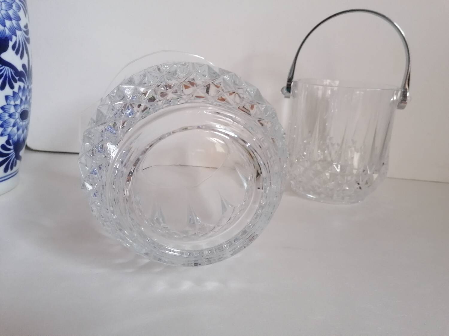 Lot 2 seaux cristal champagne glaçons