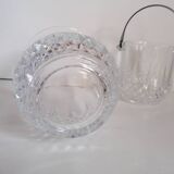 Set of 2 champagne crystal buckets with ice cubes