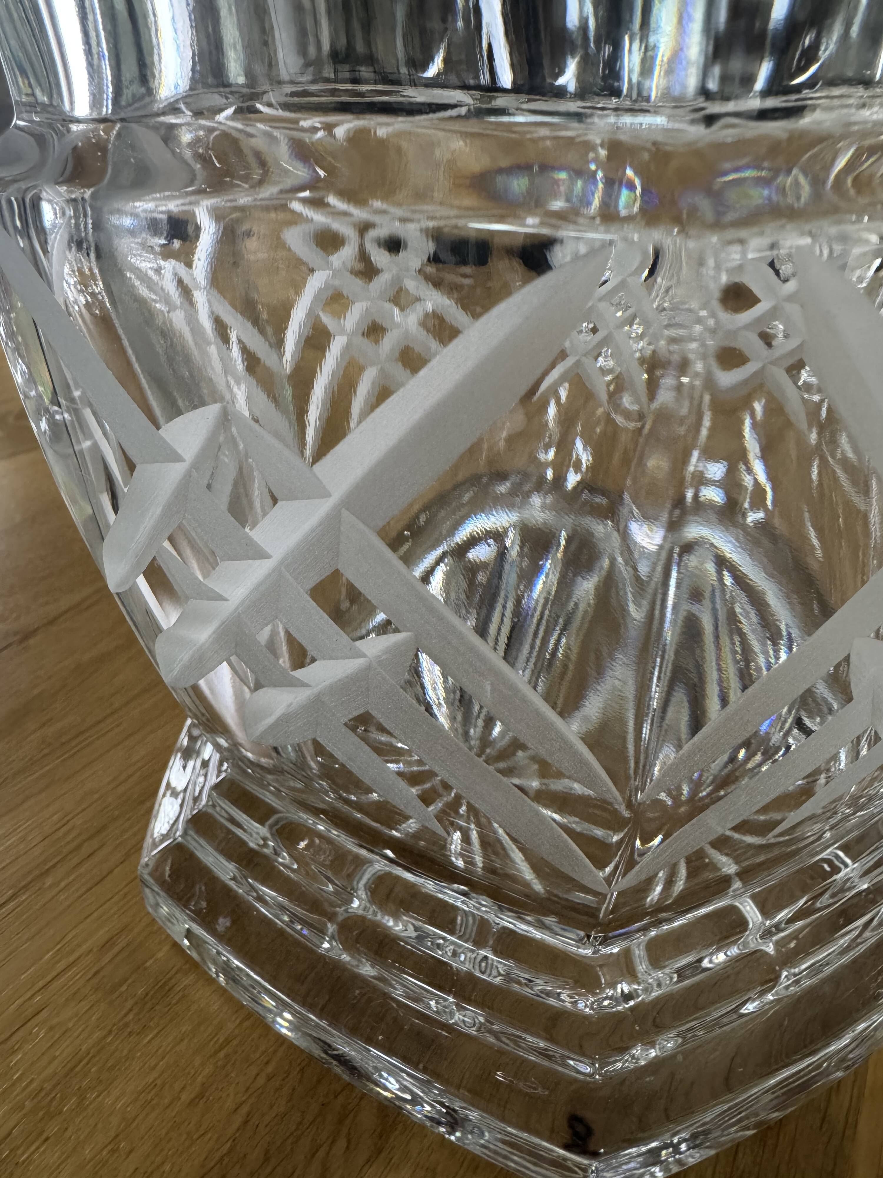 Seau à champagne en cristal
