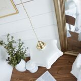 Draped suspension Opaline 🌿 Vintage