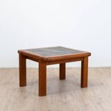 Coffee table in elm and slate circa 1980