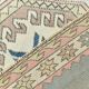 4x7 Oushak Light Green Oriental Vintage Rug, 128x206Cm