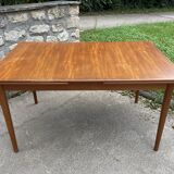 Scandinavian extendable dining table "bjarni" by nils jonsson for troeds - 1960