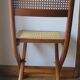 Classic folding chair solid wood made in France