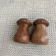 Salt and pepper shakers in wood