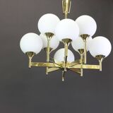 Sputnik chandelier by Kaiser, Germany, 1970s.