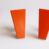 Orange wall sconces by J. J. M. Hoogervorst for Anvia, 1960s