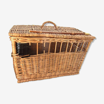 Panier tressé en osier, rustique, vintage