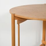Scandinavian round birch coffee table by Karl Andersson & Söner