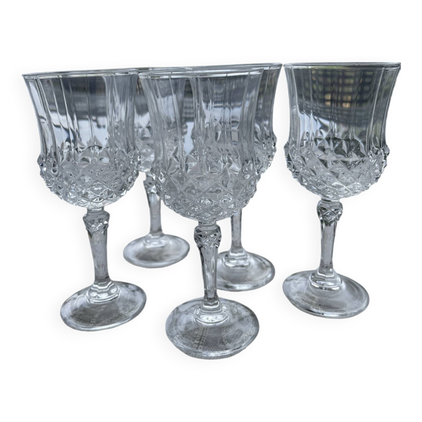 Verres a pieds cristal