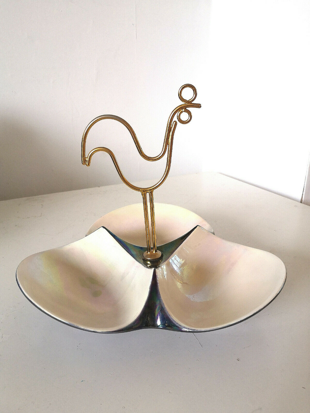 Serviteur au coq stylisé des années 50 - 60