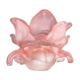 Art Deco lamp tulip in pink glass paste: Flower with 18 petals