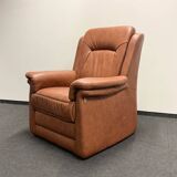 Leather  2-piece set-sofa and armchair from Elastoform