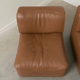 Paire de chauffeuses De Sede DS-15, années 1970