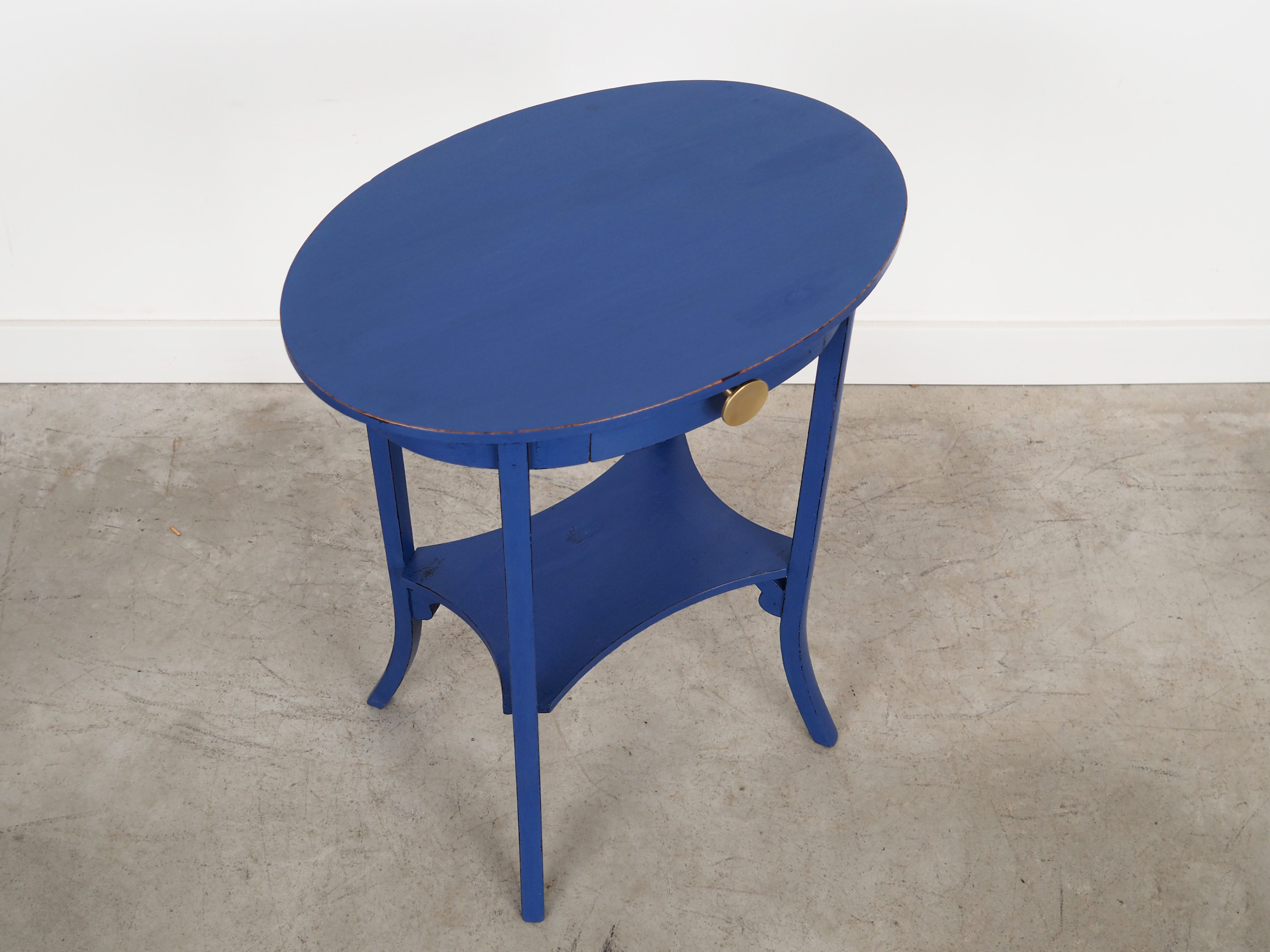Mahogany oval coffee table, Danish design, 1960s, production: Denmark