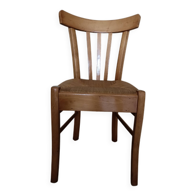 Chaise paillée bistrot
