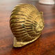Vintage brass snail