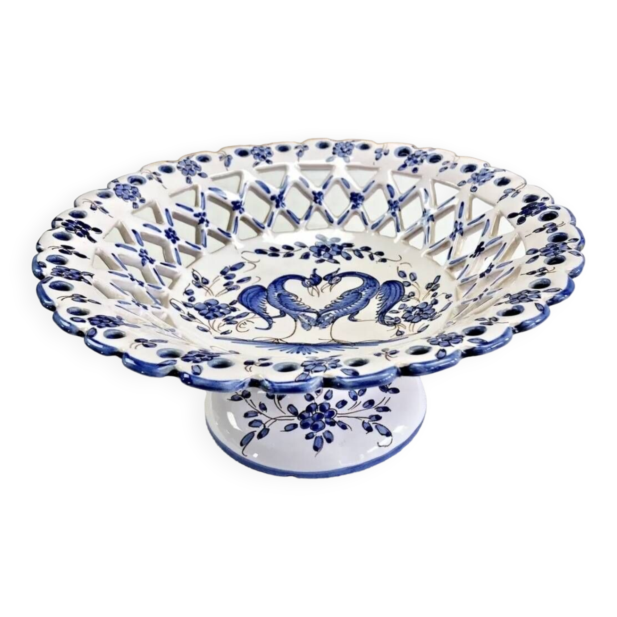 Old openwork fruit bowl Martres Tolosane