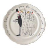 Wedding plate Jacques Charmoz