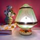 Table lamp globe vintage art deco glass