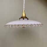 Vintage lamp lamp in white opaline
