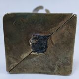 Bronze sculpture with leaf decoration