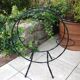 Black wrought iron plant holder 60