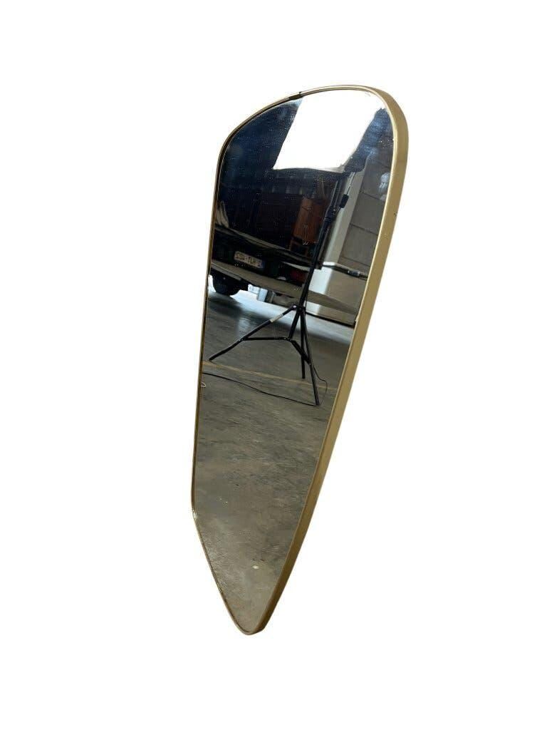 Vintage gold rockabilly wall mirror